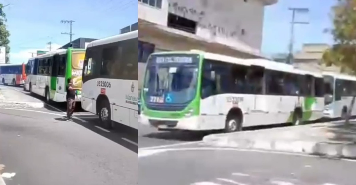 Ônibus começam a parar em Manaus após anúncio de greve dos rodoviários nesta segunda Ônibus começam a parar em Manaus após anúncio de greve dos rodoviários nesta segunda
