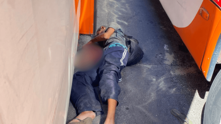 homem esmagado ônibus manaus-capa