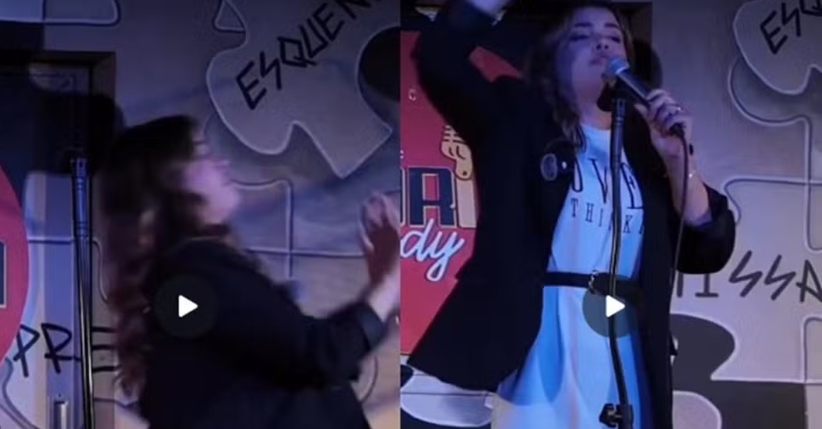 VÍDEO: Humorista Fernanda Arantes leva cadeirada no palco durante show
