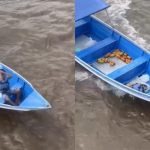VÍDEO: ribeirinho leva ‘sacolada’, simula desmaio e cena viraliza nas redes; assista