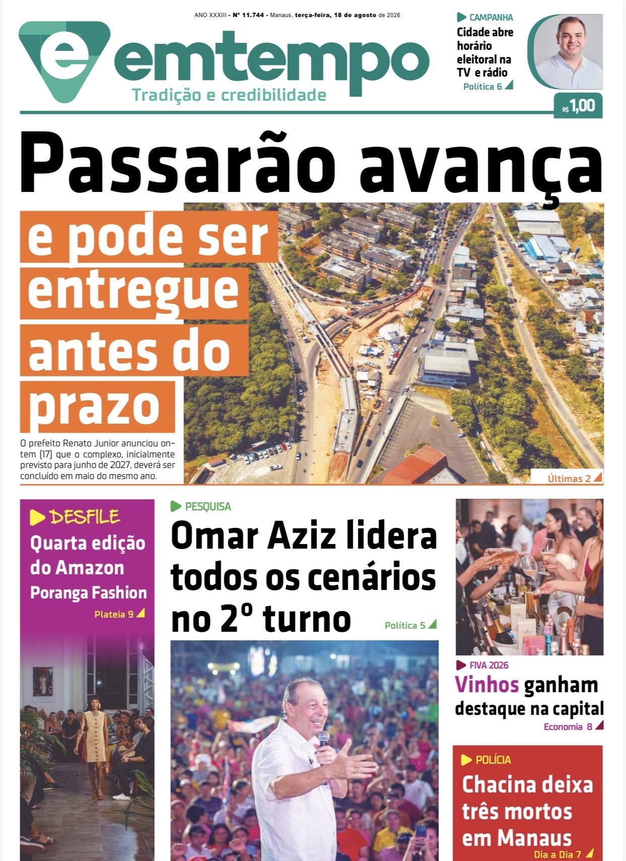 Jornal Em Tempo – terça – feira, 18 de agosto de 2026