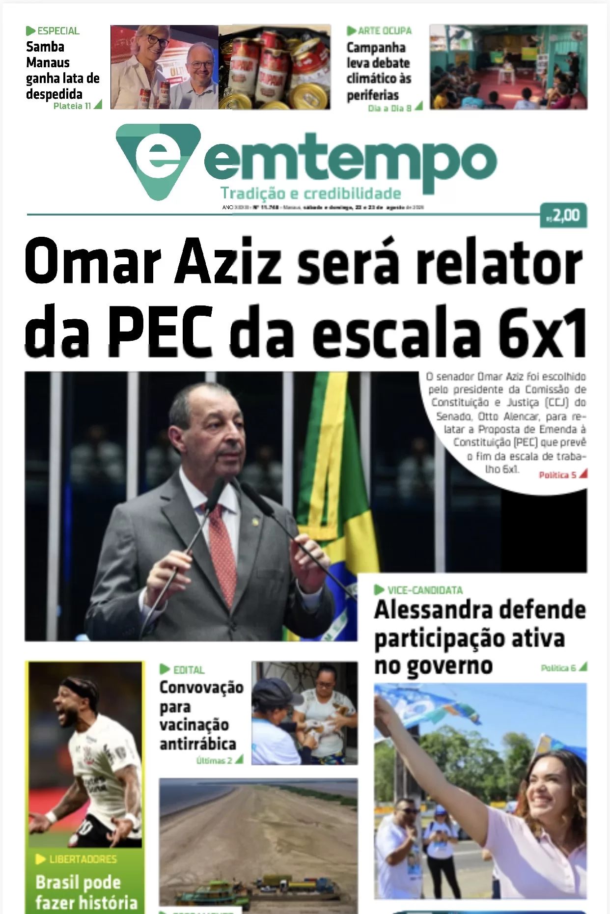 Jornal Em Tempo – sábado e domingo, 22 e 16 de Agosto de 2026