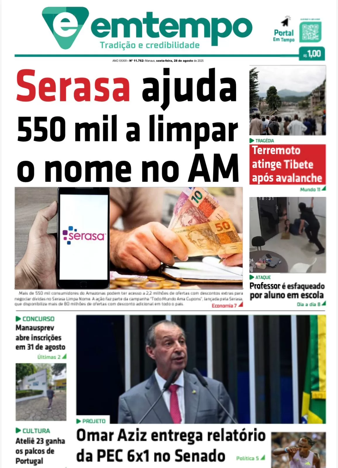 Jornal Em Tempo – sexta-feira, 28 de agosto de 2026