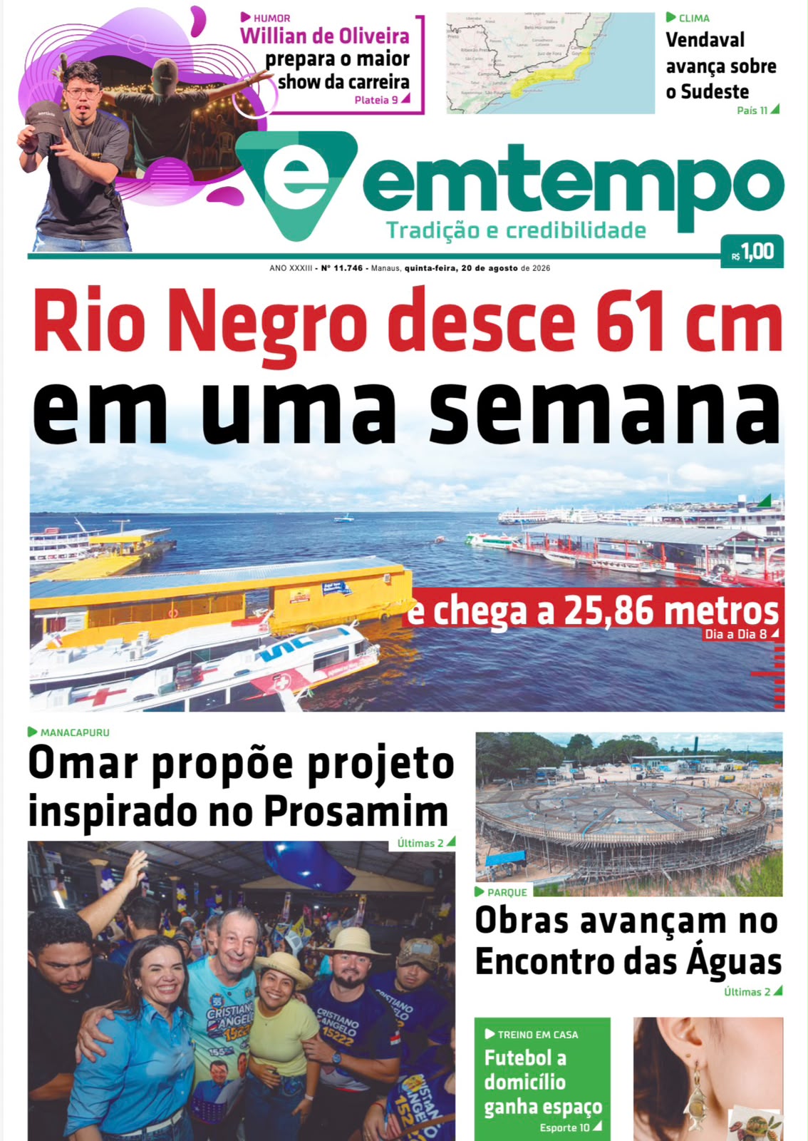 Jornal Em Tempo – quinta-feira, 20 de agosto de 2026
