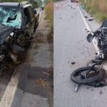 Casal morre em grave acidente entre moto e carro na BR-174, no Amazonas