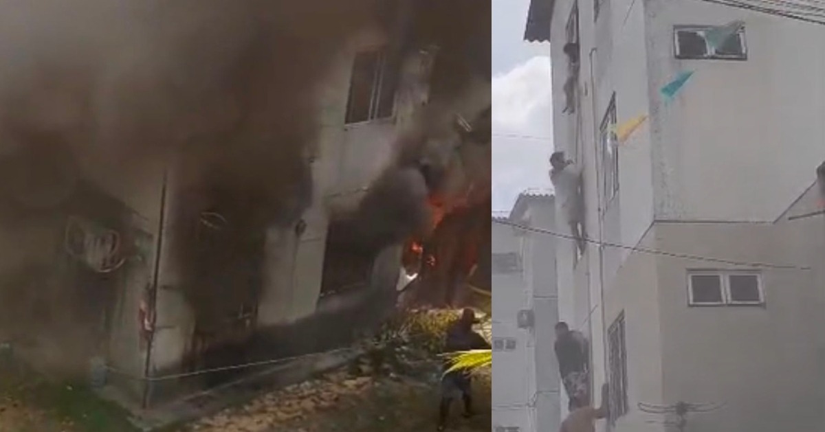 Incêndio mata cachorro e moradores fogem pelas janelas do Viver Melhor 3