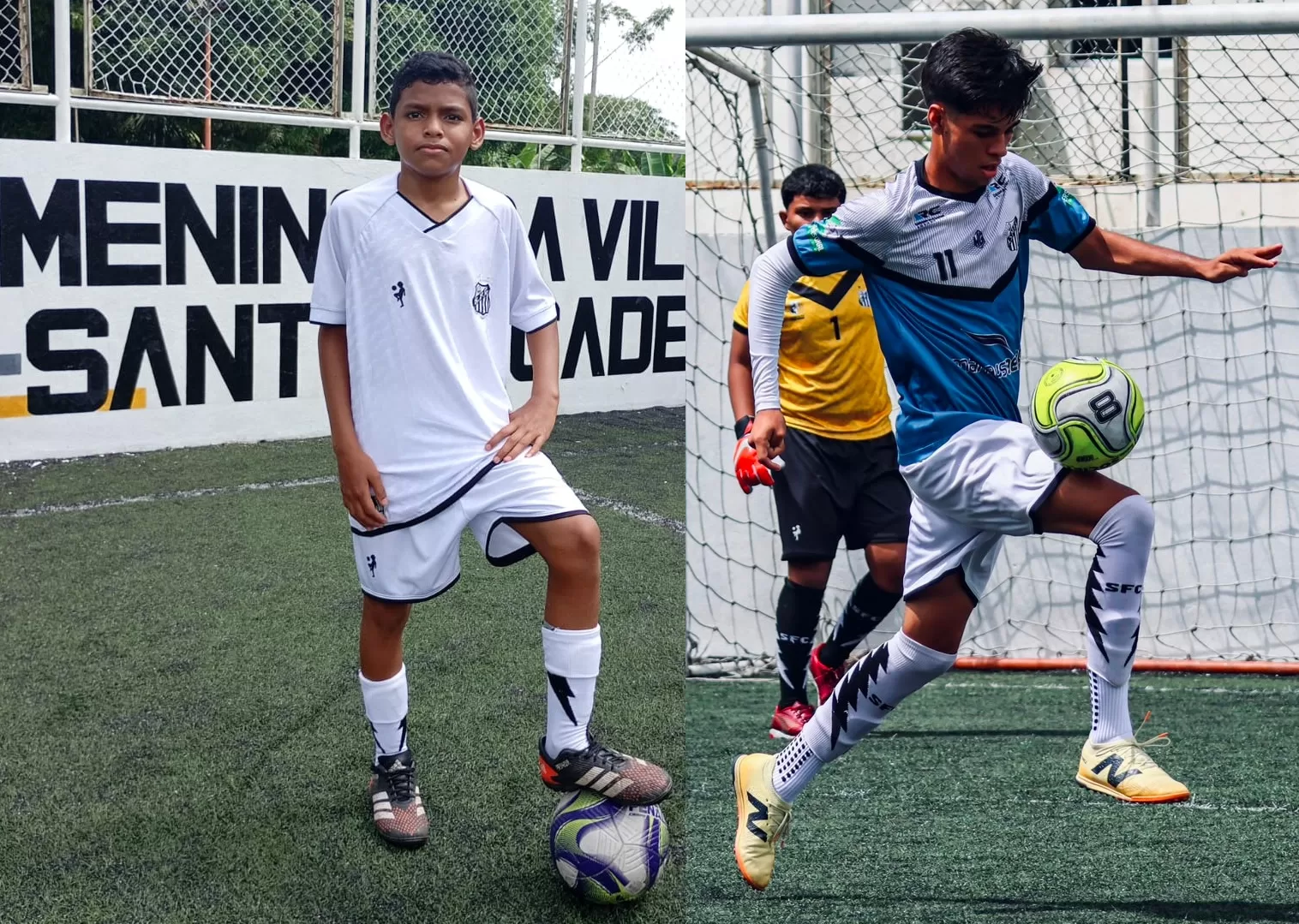 Sonho de ser jogador leva jovens de Roraima à Escolinha do Santos em Manaus