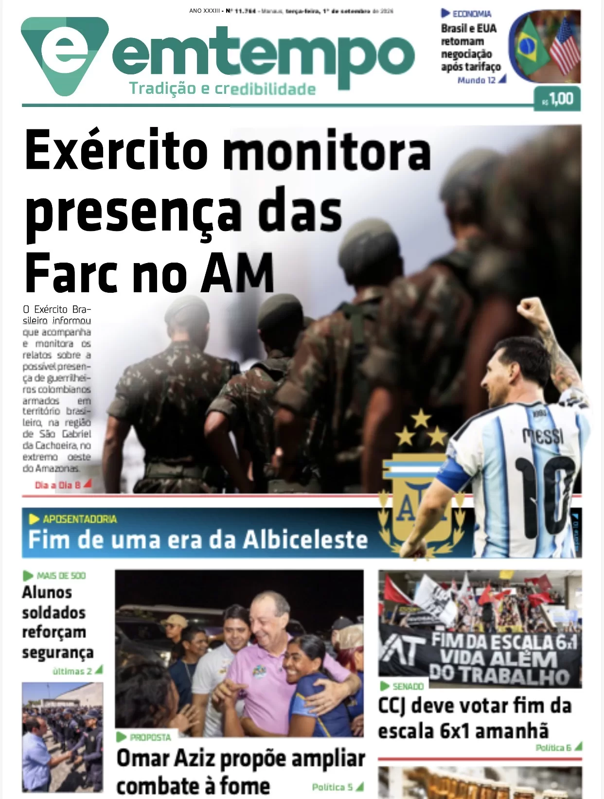 Jornal Em Tempo – terça-feira, 1º de setembro de 2026