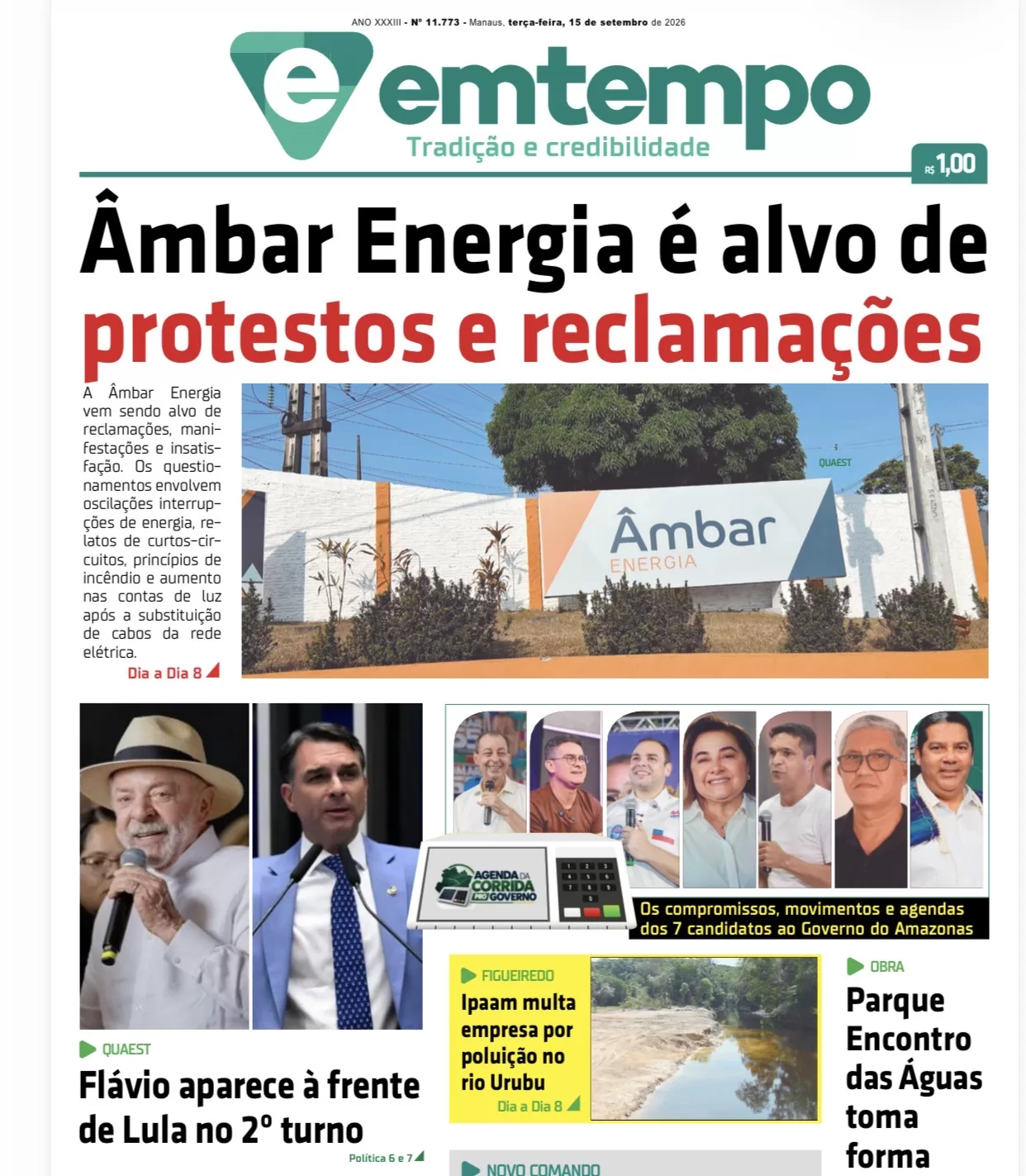 Jornal Em Tempo – terça-feira, 15 de setembro de 2026