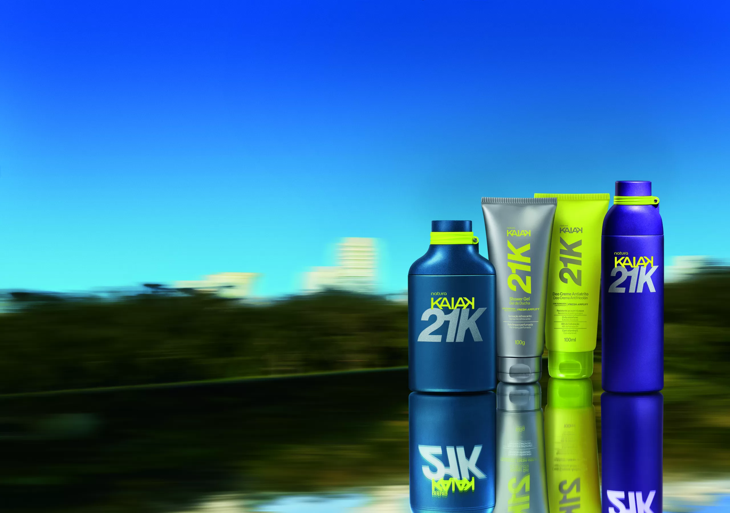Natura lança Kaiak 21K para corredores com fragrâncias e produtos antiatrito