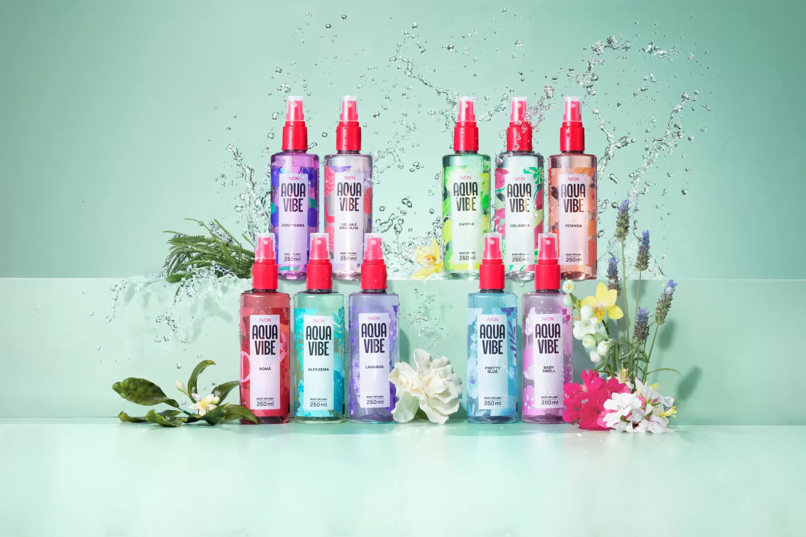 Aquavibe está de volta: Avon relança linha com 10 body splashes