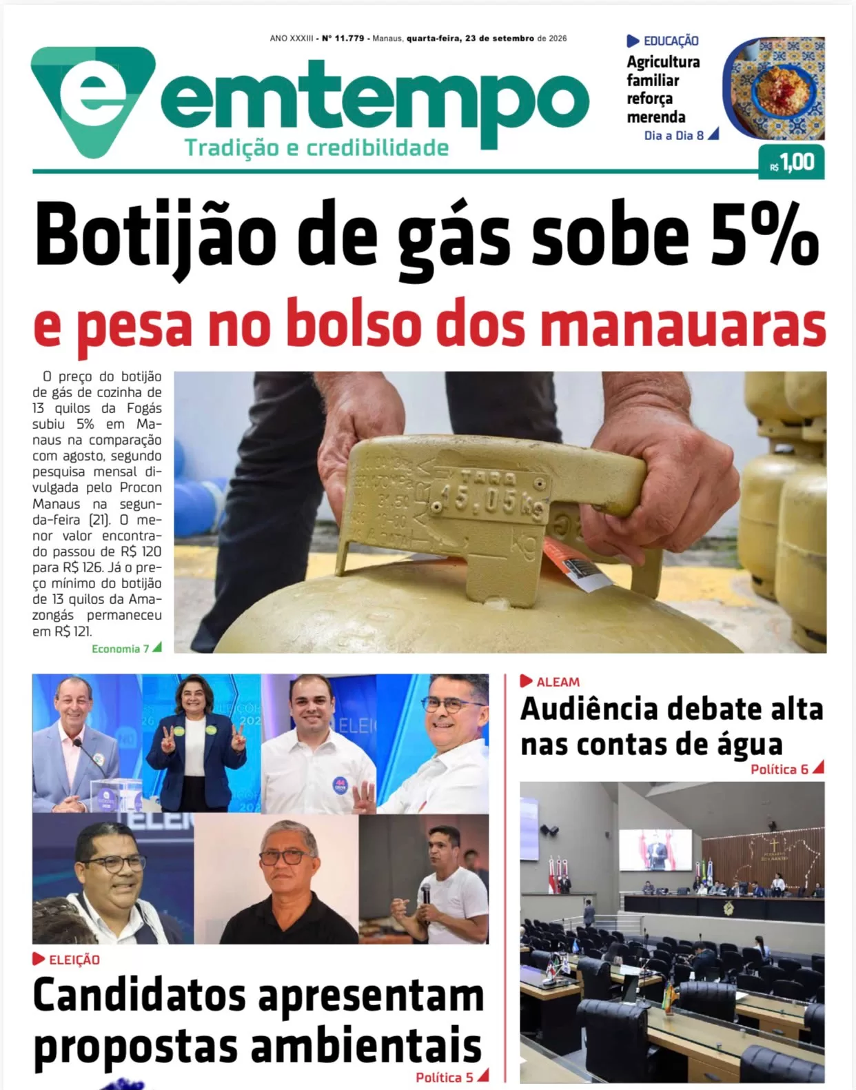 Jornal Em Tempo – quarta-feira, 23 de setembro de 2026