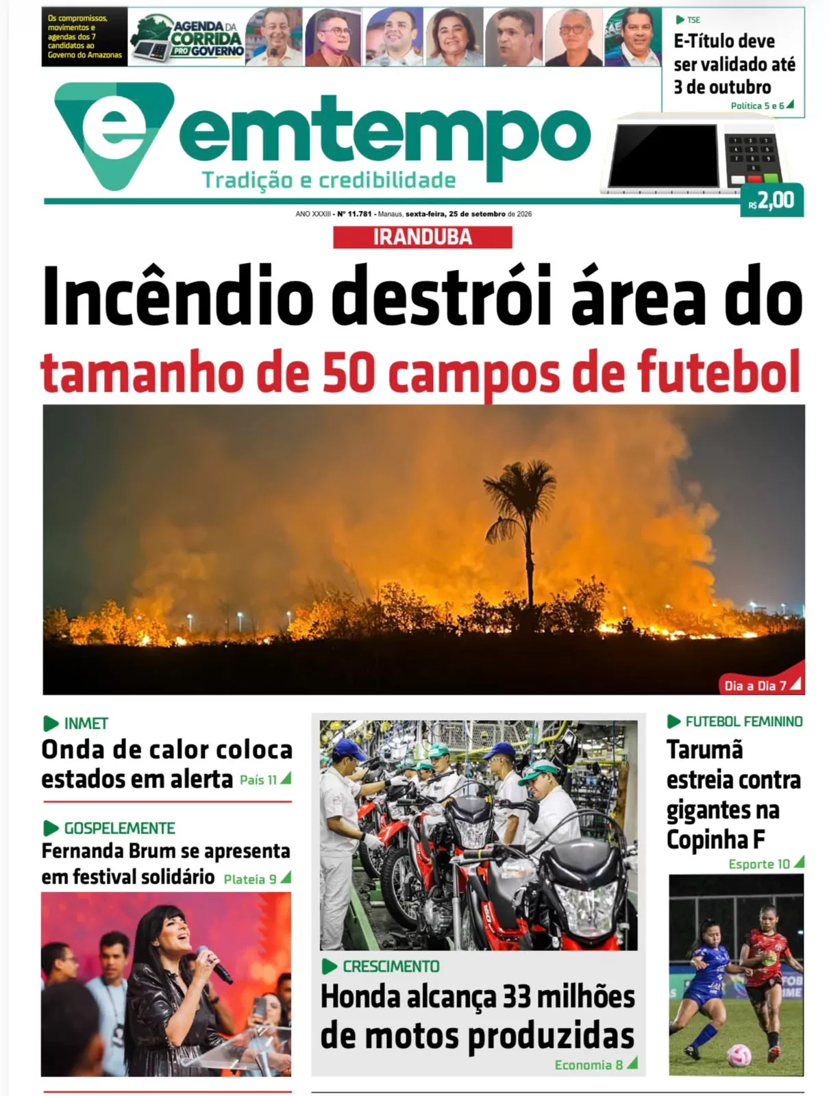 Jornal Em Tempo – quinta-feira, 25 de setembro de 2026