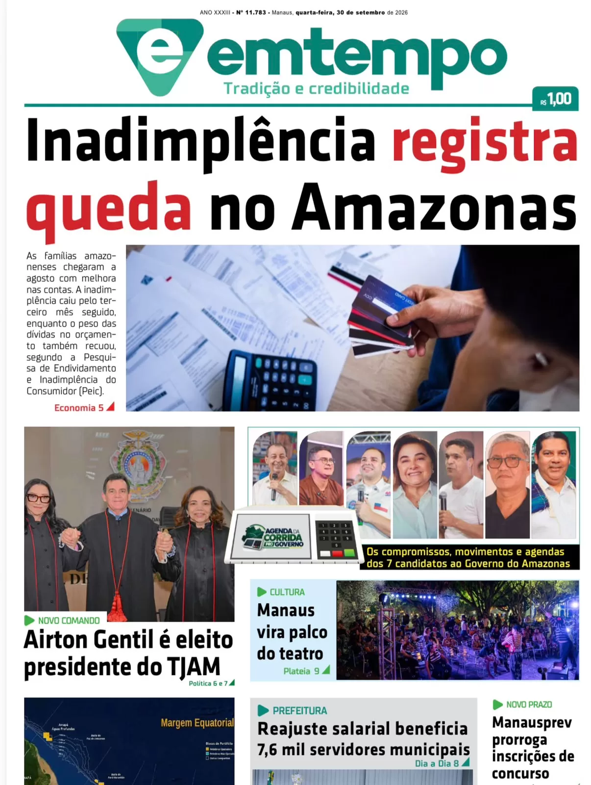 Jornal Em Tempo – quarta-feira, 30 de setembro de 2026