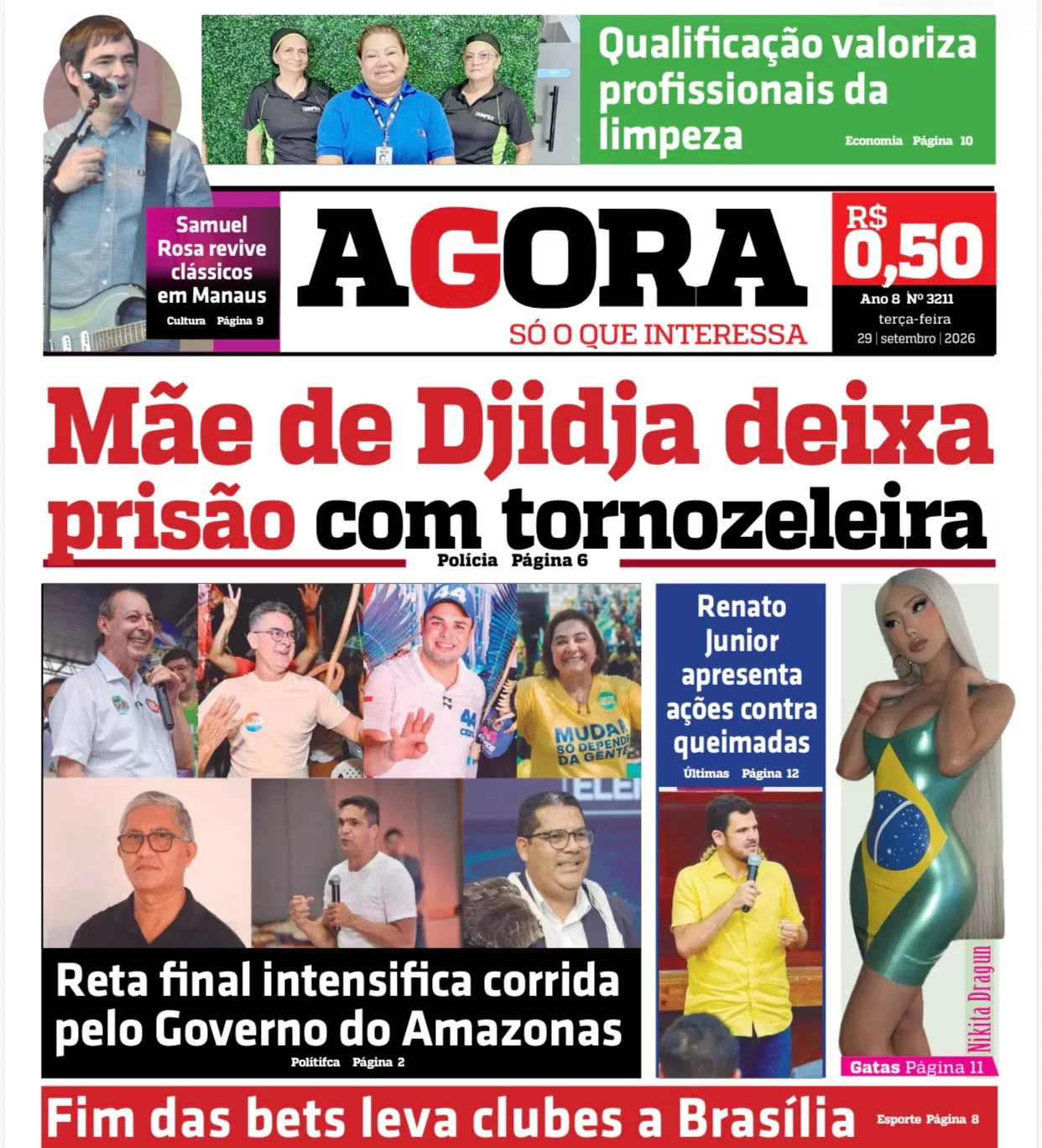 Jornal AGORA – quarta-feira, 30 de setembro de 2026