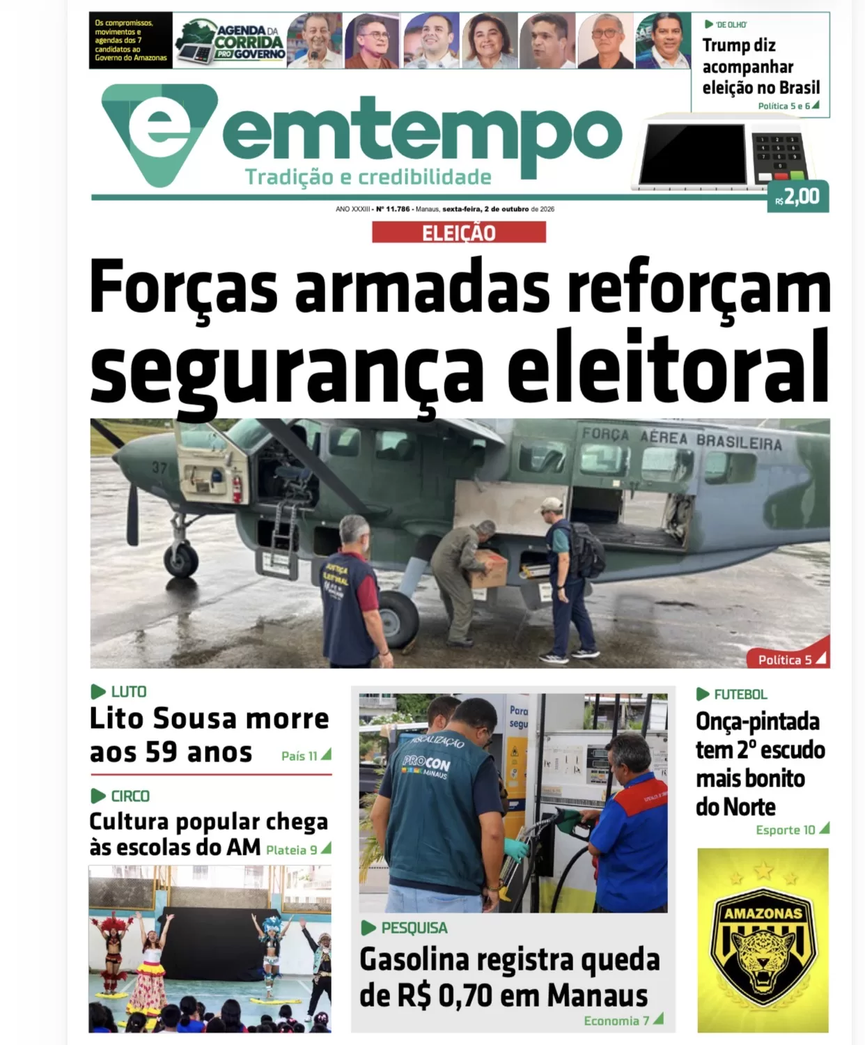 Jornal Em Tempo – sexta-feira, 2 de outubro de 2026
