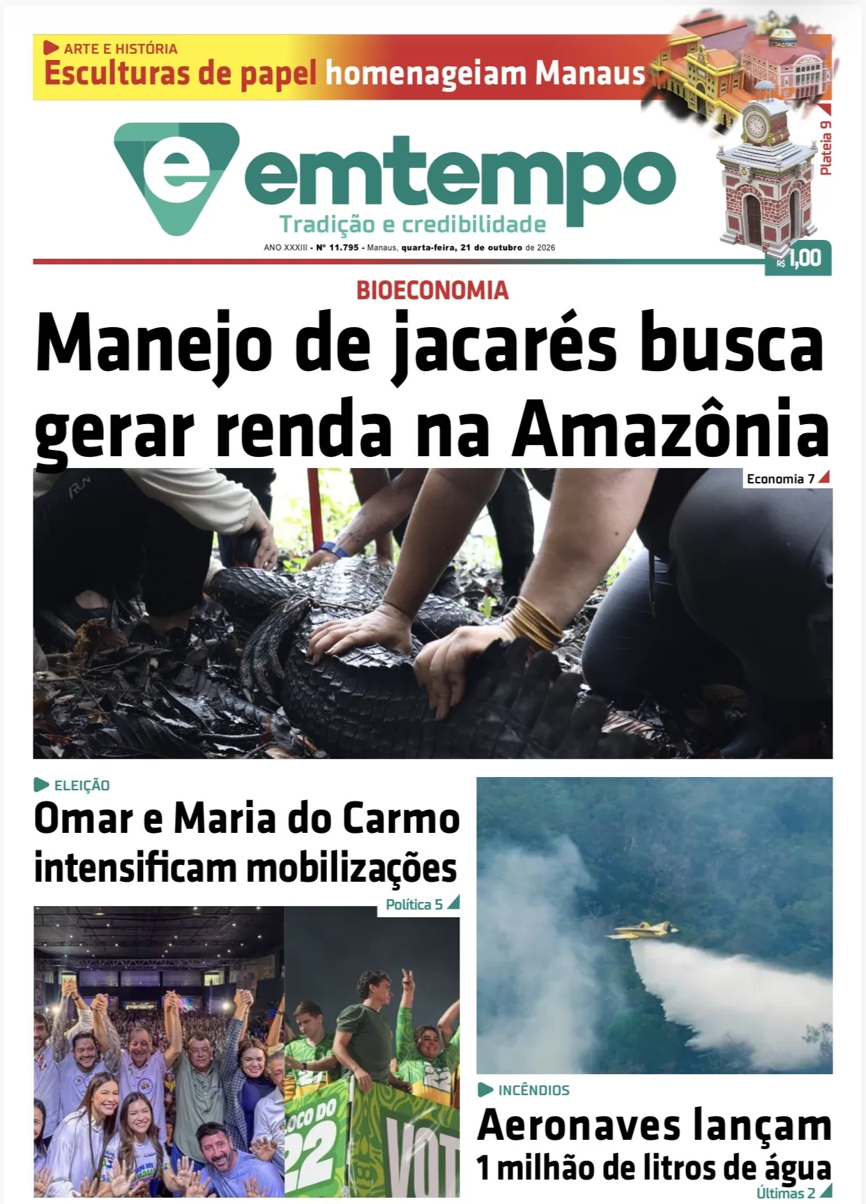 Jornal Em Tempo – quarta -feira, 21 de outubro de 2026