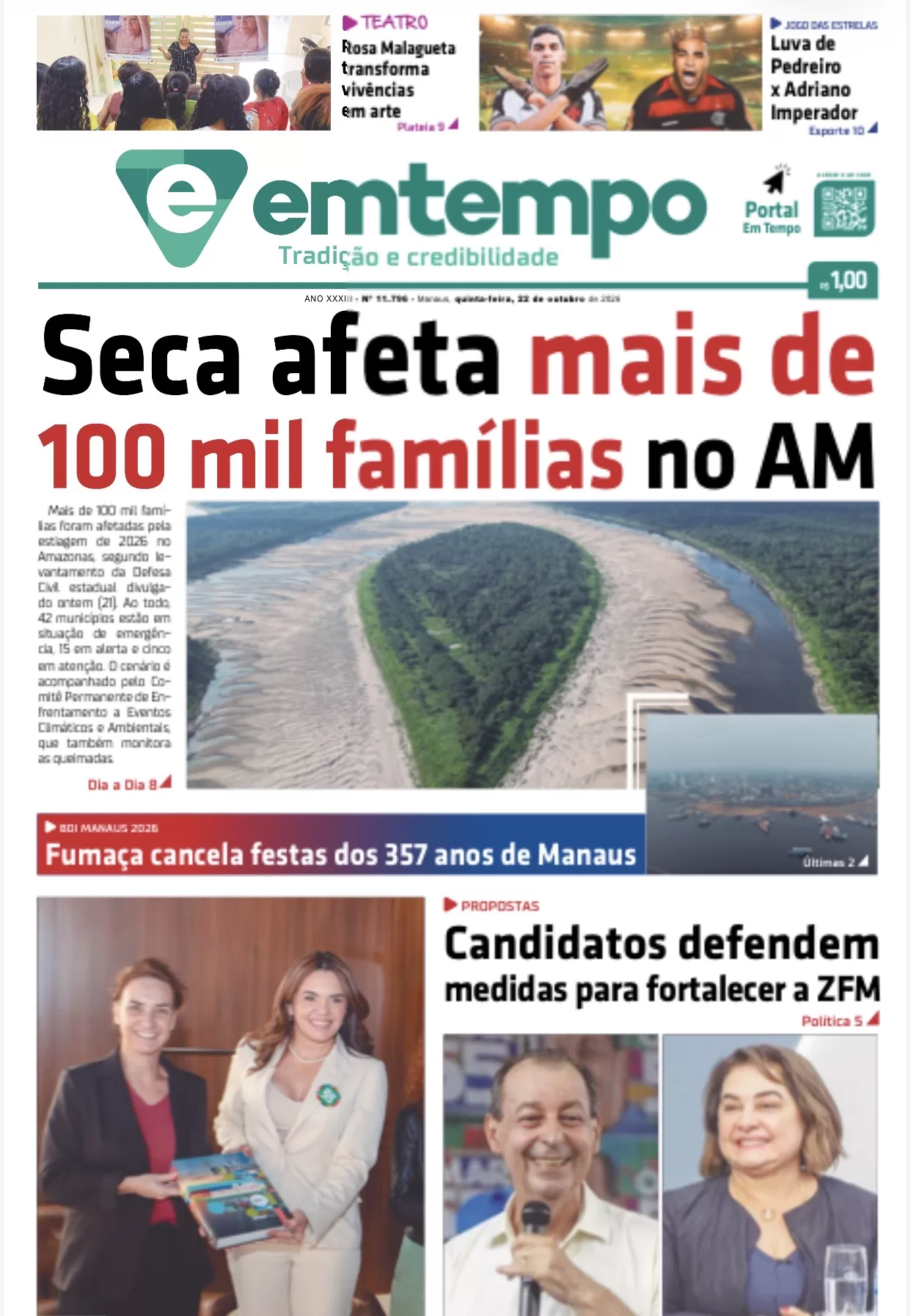 Jornal Em Tempo – quinta -feira, 22 de outubro de 2026