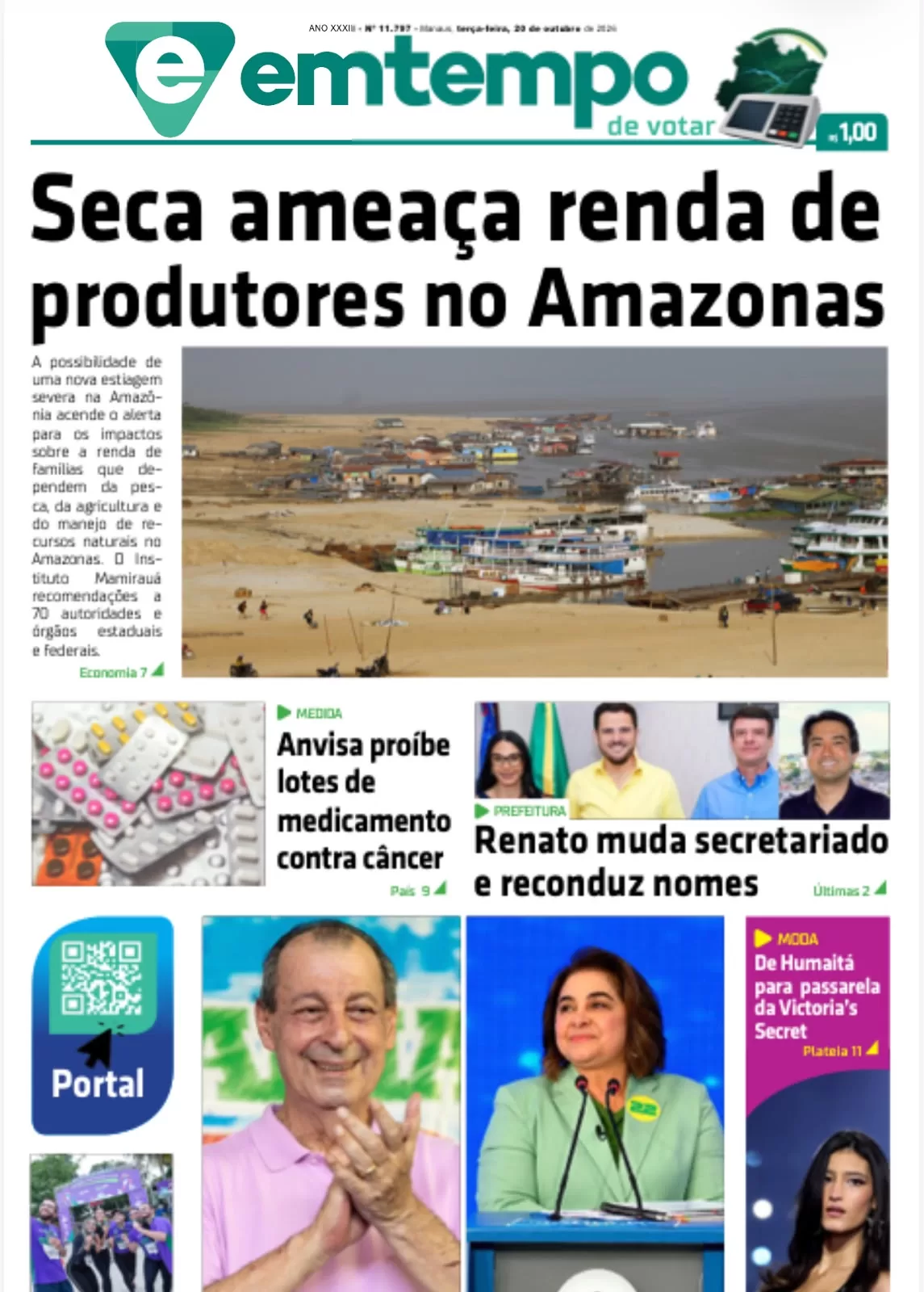 Jornal Em Tempo – terça-feira, 20 de outubro de 2026