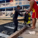 VÍDEO: Bombeiros retomam buscas por homem desaparecido no Rio Amazonas