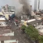 Imagens revelam dimensão de incêndio que atingiu estabelecimentos no Centro de Manaus