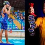 Nadadora de 9 anos do Coroado busca novo ouro para o AM em competição no Nordeste