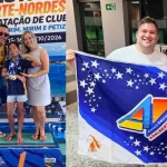 Nadadora amazonense de 9 anos conquista ouro e mais duas medalhas em competição nacional